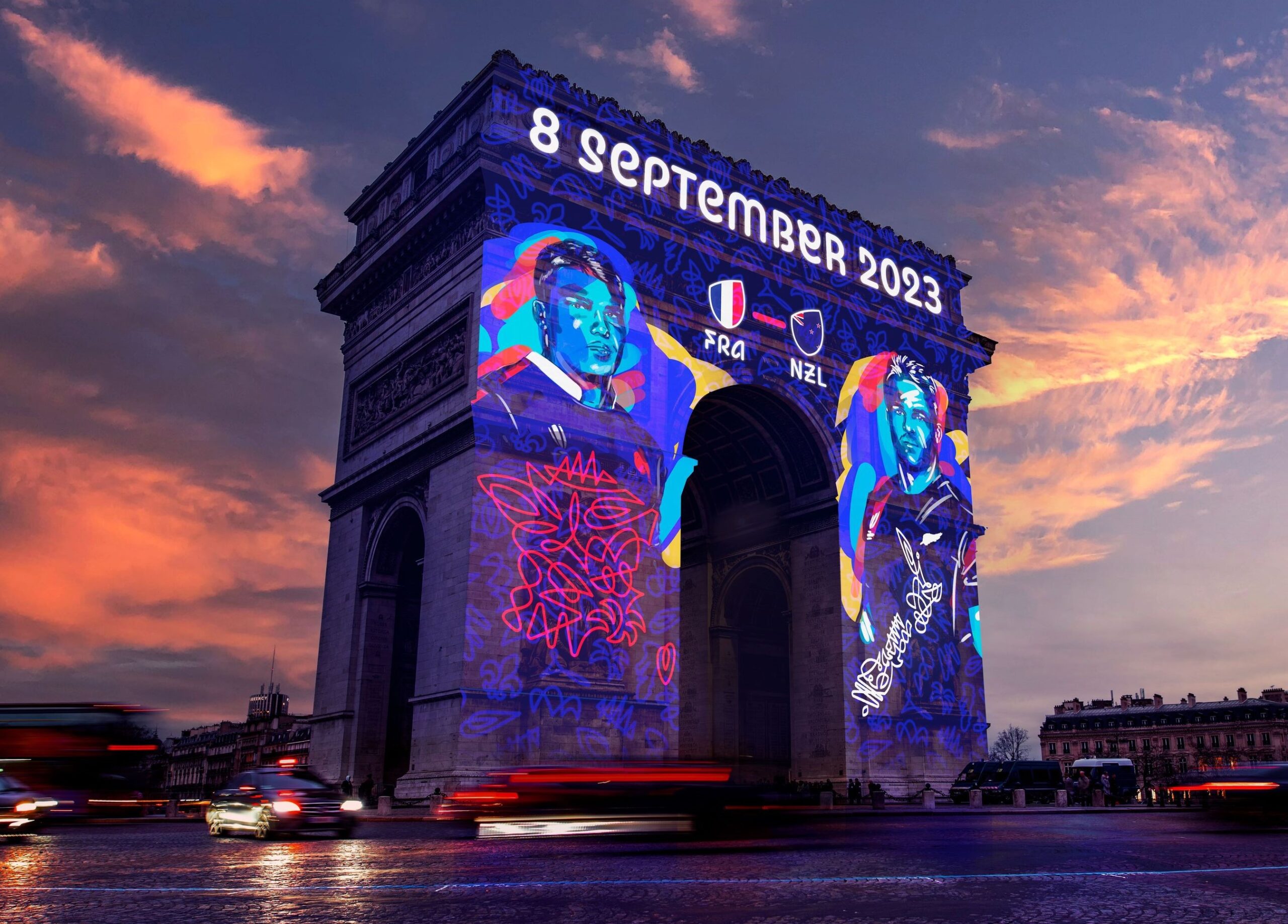 ПОЧЕЛО ОДБРОЈАВАЊЕ: Тријумфална капија у Паризу показује датум прве утакмице Светског купа