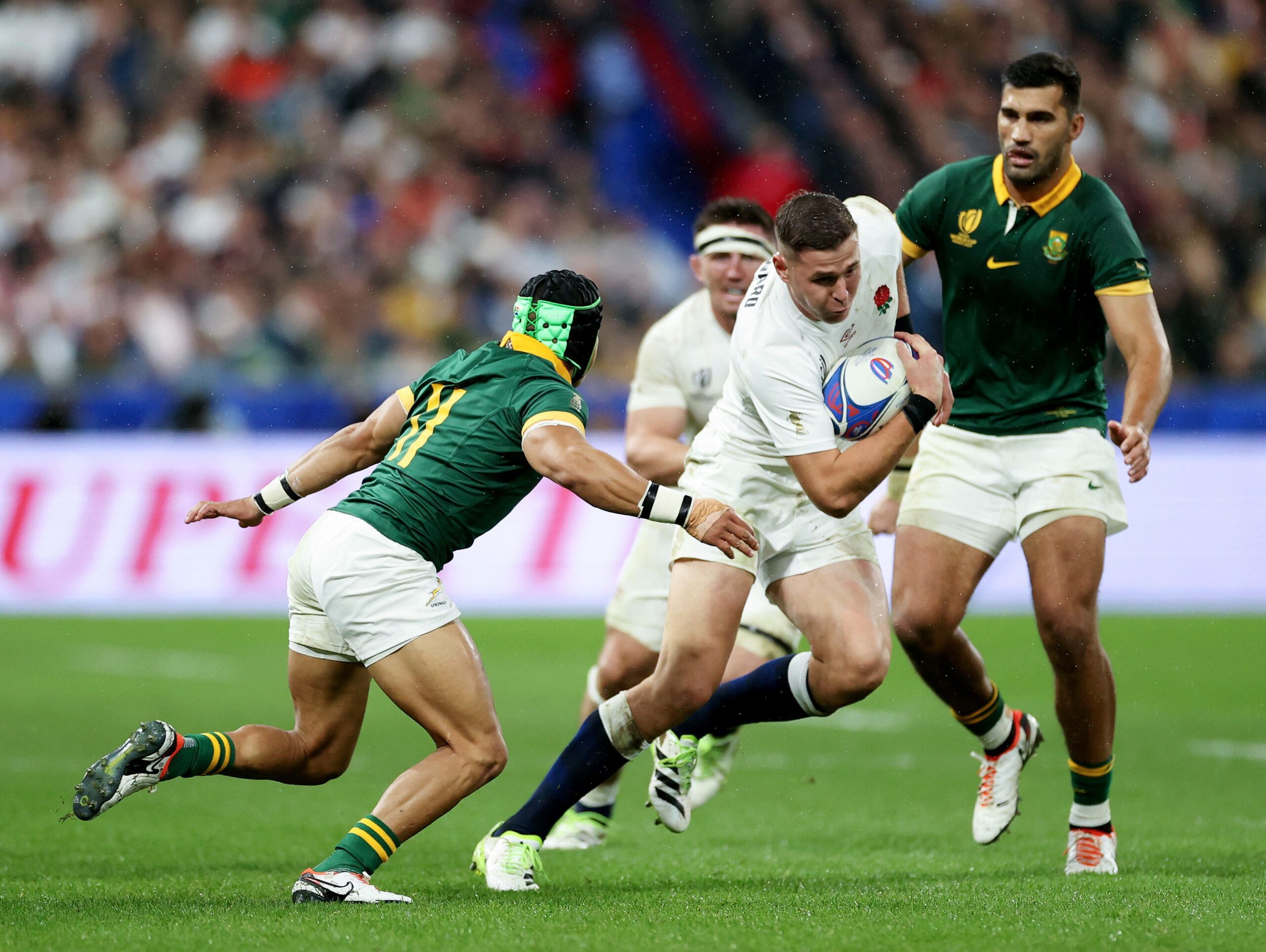 ДЕТАЉ СА ДРУГОГ ПОЛУФИНАЛА: ФРеди Стјуарт у продорупротив Јужне Африке: ФОТО: World Rugby/Getty Images